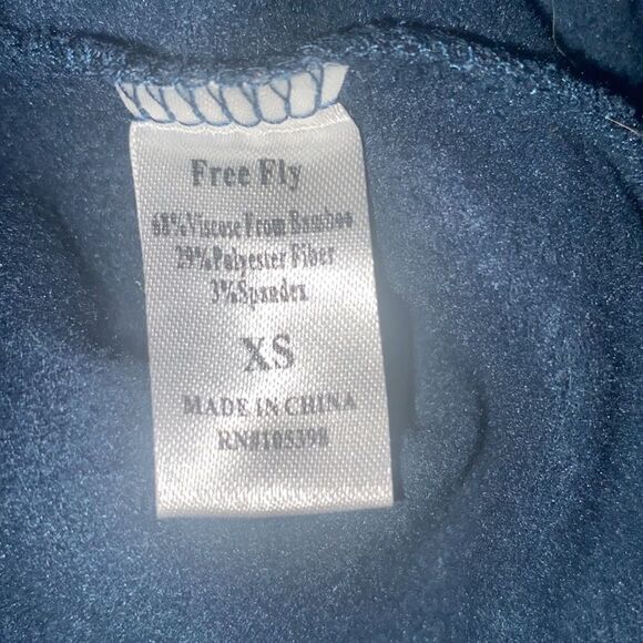 Free Fly Mens XS Blue Gridback Fleece Snap Pullover Soft Lightweight Sweatshirt - Picture 4 of 4